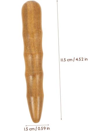 Buy Cabilock Multi-Purpose Acupress Tool - Wooden Massage Pencil & Trigger Stick for Foot & Neck Relief - 11.5x1.5cm Light Brown | Fast International Shipping - Buy Online on GoSupps.com