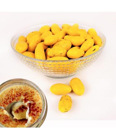 Chocolate coated cream brulée dragees 1 kg yellow - cheap quality - about 290 dragees - Handmade in France …