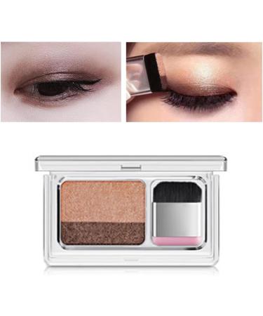 Eyeshadow Lazy Double Colors Glitter Eyeshadow Waterproof Long Lasting for Beginner Pearl Camel With Glitter - Buy Online on GoSupps.com