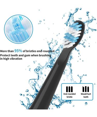 Buy Compatible TEETHEORY Electric Toothbrush Replacement Heads - Black | International Shipping Available - Buy Online on GoSupps.com