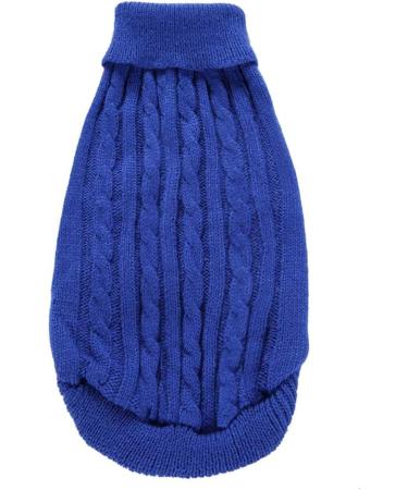 Buy Dark Blue Small Dog Sweater & Cat Sweatshirt | Warm Cozy Clothing for Pets - International Shipping - Buy Online on GoSupps.com
