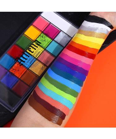 UCANBE Athena 20 Color Professional Body Face Paint Oil Palette - Non-Toxic Makeup for Halloween, FX Party & Adult Painting - Buy Online on GoSupps.com