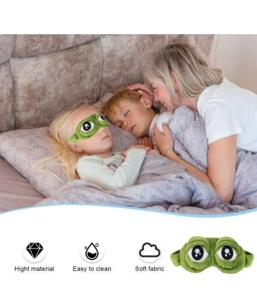 Shop 3D Sleep Mask - Funny Frog Eye Masks for Kids & Adults | Perfect Gift for Better Sleep - Buy Online on GoSupps.com