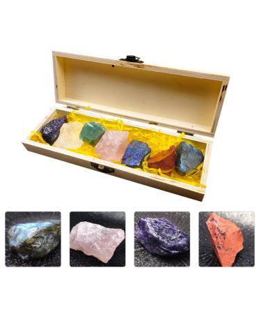 Yoga Decor 2pcs Crystals Chakra Stones Cluster Rock Ore Fish Tank Decor | Toyvian - Buy Online on GoSupps.com