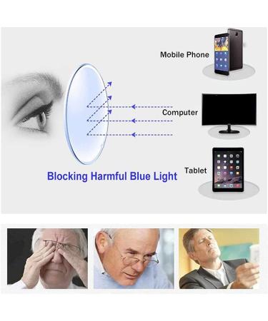 JNWAE Sapphire High Hardness Anti-Blue Progressive Far and Near Dual-Use Reading Glasses  Reading Glasses  for Myopia Farsightedness in The Elderly (+1.50/50-55 Year of Age) - Buy Online on GoSupps.com