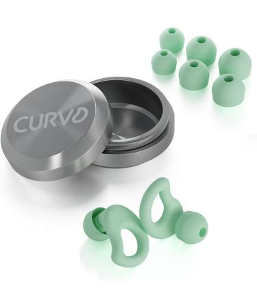 Everyday Earplugs - Ultra Soft Customizable Noise Protection for Sleep & Travel - Up to -30dB Reduction Reusable & Sustainable (Mint - Buy Online on GoSupps.com