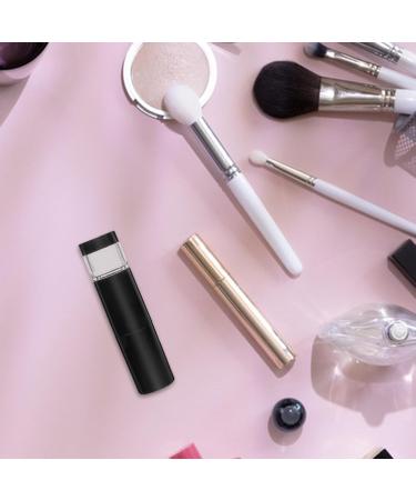 Healeved Retractable Blush Brush Refillable Loose Powder Bottle Jar Travel Makeup Brush Liquid Foundation Brush with Cap for Highlighter Contour Cosmetics B Black 2 - Buy Online on GoSupps.com