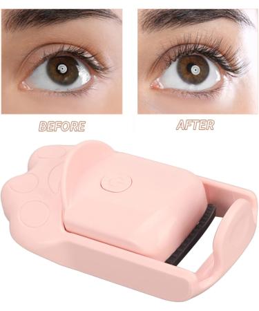 Qukaim Electric Eyelash Curler Heated Eyelash Curler USB 2 Temperature Modes Rechargeable Handheld Electric Eyelash Curler Pink - Buy Online on GoSupps.com