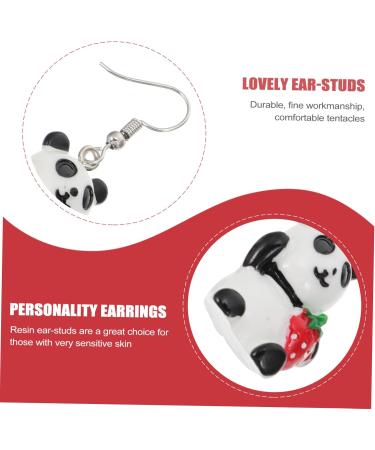 Hemoton 3 Pairs Simulation Panda Earrings fruit earrings statement earrings for women charming ear jewelries Assorted Color C 4.5x1.7cm - Buy Online on GoSupps.com