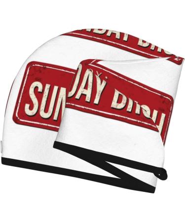 Buy Retro Sunday Brunch Microfiber Hair Towel - Soft Super Absorbent Wrap for Long Curly & Thick Hair | Quick Dry Coral Velvet | International Shipping - Buy Online on GoSupps.com