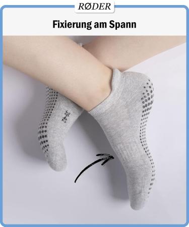 R der Anti-Slip Stopper Socks for Men & Women | Yoga House & ABS Socks | Navy Blue & Light Blue Sizes 43-46 - Buy Online on GoSupps.com