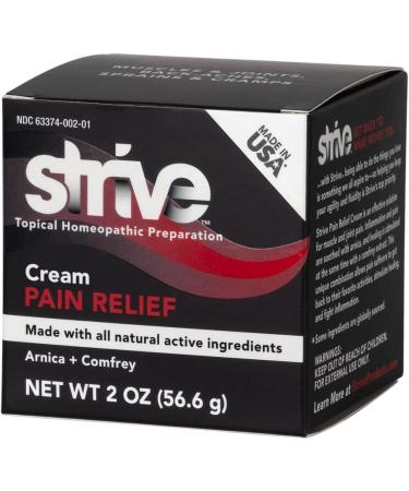 Strive Joint Pain Relief & Muscle Recovery Cream | 2 Oz Jar | Made in USA - Buy Online on GoSupps.com