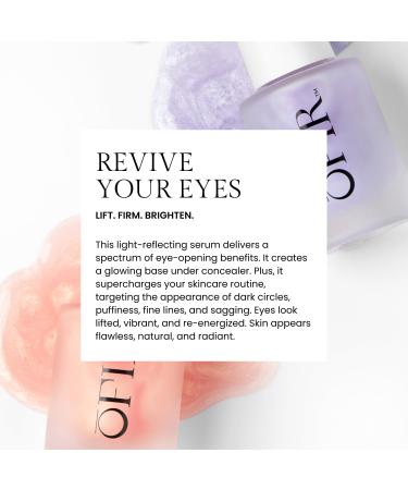 OFIR Bloom Serum Illuminating Gel | Under Eye Brightener Dark Circles Treatment | Lifting Formula With Hyaluronic Acid | Vegan Cruelty Paraben Free Skincare | Hydrating Moisturizer | Lilac 1 Fl Oz Lilac - Ideal for neutrali  - Buy Online on GoSupps.com