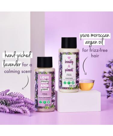 Buy Lovely & Beauty Planet Argan & Lavender Anti-Frizz Combo - Sulfate-Free Shampoo & Conditioner | International Shipping - Buy Online on GoSupps.com