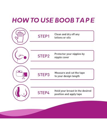 Breathable Body Tape for Chest Lift | Support & Push Up Tape for Sticky, Backless, or Strapless Bras - Buy Online on GoSupps.com