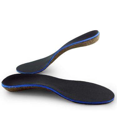 Cork Orthotics Insoles for Women - Neutral Arch Support Full Length Shoe Inserts (Size 7-7.5 Blue) - International Shipping Available - Buy Online on GoSupps.com
