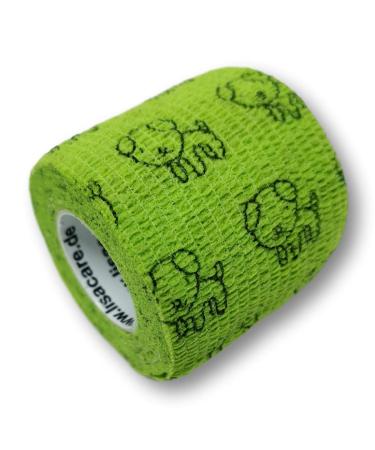 Lisacare pavement for children - 12 rolls 5cm wide - self -adhering elastic for children - huge color and motif selection - bandages for comforting (dog) dog 12 -set set