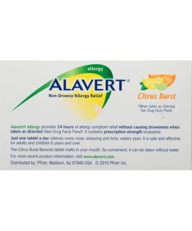 Alavert 24-Hour Citrus Burst Orally Disintegrating Tablets - 18 Tablets - Buy Online on GoSupps.com