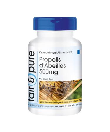 Fair & Pure - Bee propolis 500mg - rich in flavonoids and procyanidins - 90 capsules