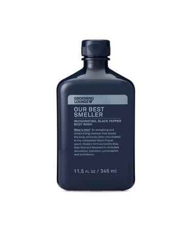 Grooming Lounge Our Best Smeller Body Wash - Cleanses  Refreshes and Moisturizes - Increases Circulation - Black-Pepper Scent - Suitable for all Skin Types - No Parabens - Cruelty Free - 11.5 oz 11.5 Fl Oz (Pack of 1)