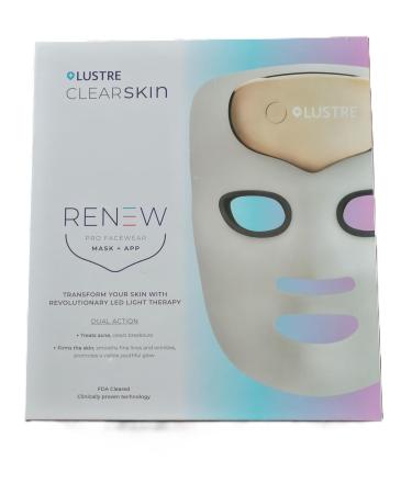 LUSTRE ClearSkin Renew Pro Facewear | Anti-Aging & Anti-Acne LED Mask | Red Blue & Near Infrared Light Therapy | Reduce Wrinkles & Prevent Acne - International Shipping Available - Buy Online on GoSupps.com