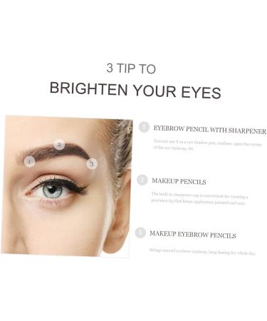 NOLITOY 24 pcs Built-in A Makeup with Professional for Women Girls Beauty Eyebrow -in- Sharpener Pencil 1 count (Pack of 1) Coffeex3pcs - Buy Online on GoSupps.com