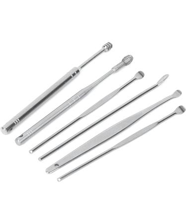 Aatraay Cleang Ear Wax Removal 6Pcs Set Stainless Steel Ear Wax Pickers with Box - Buy Online on GoSupps.com