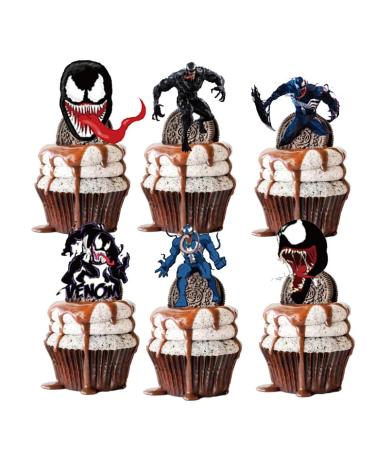 24pcs Children Cake Toppers Cupcake Toppers Cake Decorations Children Birthday Party Supplies Decorations (3)