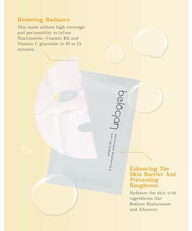 Belocian Helichrysum Brightening & Anti-Aging Face Mask - Box of 5 Sheets | Reduce Wrinkles Suitable for All Skin Types Halal Certified - Buy Online on GoSupps.com