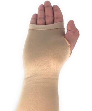 Lymphedema Compression Arm Sleeve & Gauntlet Large | Thumb Hole | Worldwide Shipping - Buy Online on GoSupps.com
