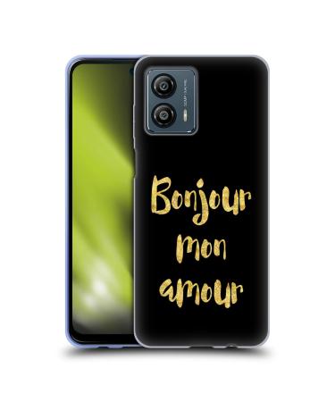 Head Case Designs Officially Licensed LebensArt Bonjour Mon Amour Contexts Soft Gel Case Compatible with Motorola Moto G53 5G