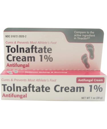 Taro Tolnaftate 1% Antifungal Cream 1 oz (Pack of 2)