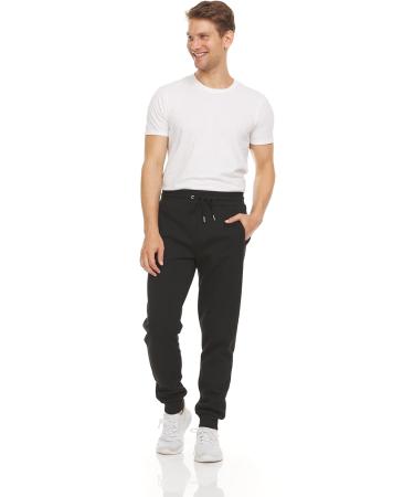 Mens 3 Pack Fleece Jogger Sweatpants with Zipper Pocket - Size S-3XL - X-Large Set 2 - Buy Online on GoSupps.com