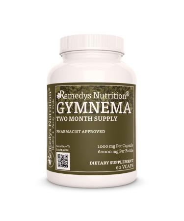 Remedy's nutrition Gymnema Sylvestre | 1,000 mg, 60 Herbal Dietary Supplement Capsules | Two Month Supply