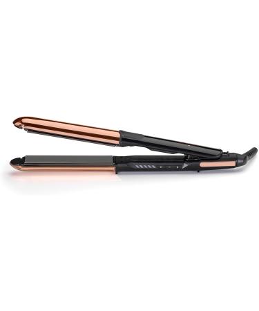 BaByliss Straight & Curl Brilliance 2-in-1 Straightener ST482E - Black & Copper | Premium Hair Styling for All Hair Types | International Shipping Available - Buy Online on GoSupps.com