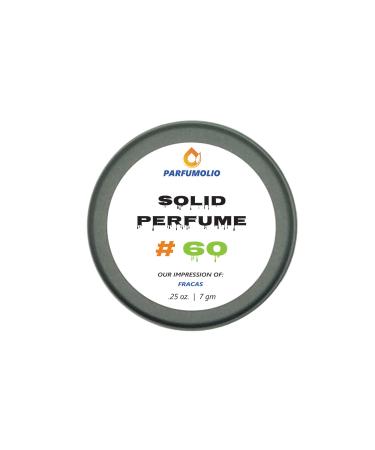 Solid Perfume #60 Inspired by Fracas Women's Portable Non-Spill Fragrance Concentrated Long Lasting 7gm / 0.25 oz