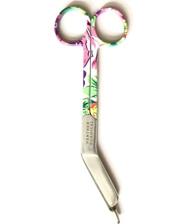 Panther Surgical Stainless Steel 5.5 Lister Bandage Scissors - Flower Pattern | Multi-Colored Utility First Aid Scissors - Buy Online on GoSupps.com