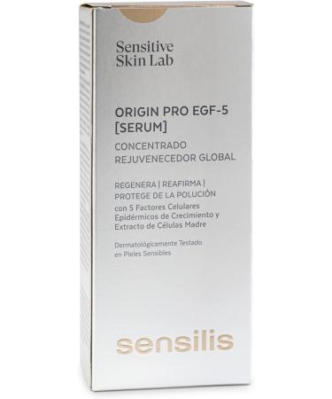 Sensilis Origin PRO EGF5 Global rejuvenating concentrated serum firms and protects the skin corrects wrinkles with 5 cell growth factors suitable for combination or oily skin 30 ml - Buy Online on GoSupps.com