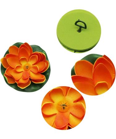 Peak-EU 5 Pcs Artificial Water Lilies | 10cm Floating Lotus Flowers for Aquarium & Pond Decoration - Buy Online on GoSupps.com