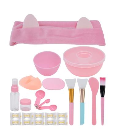 Pssopp Face Mask Mixing Bowl Set DIY Mask Mixing Bowl Bubble Spray Bottle Soft Face Brush and More for Girlfriend Mom Makeup Use