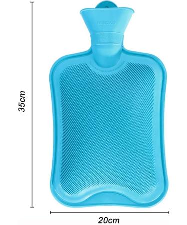 Buy 2L Blue Heat Bottle - Durable Natural Rubber Bed Bottle for Children & Adults | Safe & Perfect Gift for Women - Buy Online on GoSupps.com