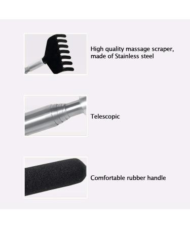 Premium 2-Pack Black Back Scratchers - 68cm Telescopic High-Quality Reach for Head & Back Relief - Buy Online on GoSupps.com