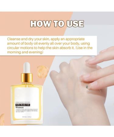 2PCS Silk Body Oil For Women Firming Anti Aging Moisturizing Formula Skin Hydrating After Shower Scented Blend Skincare - Buy Online on GoSupps.com