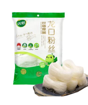 500g LungKuw Mung Been Threads Noodle,Spicy Hot Fried glass noodles,hot pot baked fine bean thread noodles, pure mung beans made fine vermicelli rice noodles