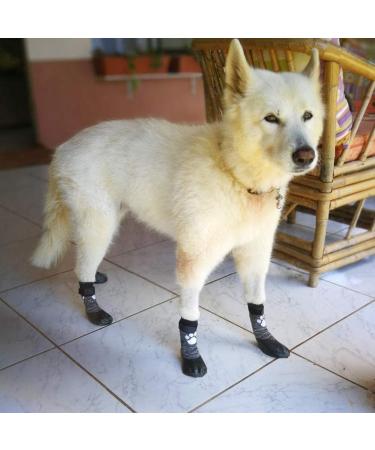 KOOLTAIL Dog Socks XL - Anti-Slip with Straps, Waterproof Paw Protector for Traction Control - Black (2.6 Width x 6.3 Length) - Buy Online on GoSupps.com