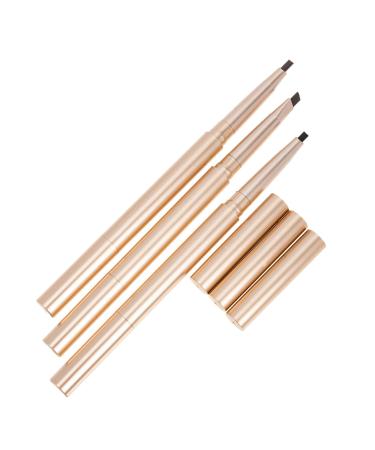 Beatifufu 3pcs Double Ended Eyebrow Pencil Makeup Supplies Eyebrow Pencil Brown Eyebrow Pencil Black Makeup Accessories Smudge Proof Eyebrow Pencil Eyebrow Pencil Dark Brown Makeup Tools