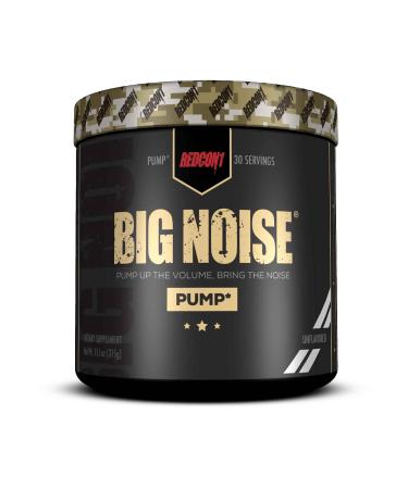 Redcon1 Big Noise Pump Formula (Unflavored) Non Stimulant Pre Workout, Increased Energy and Focus, Intense Pumps, Vasodilator, (30 Servings) Unflavored 30 Servings (Pack of 1)