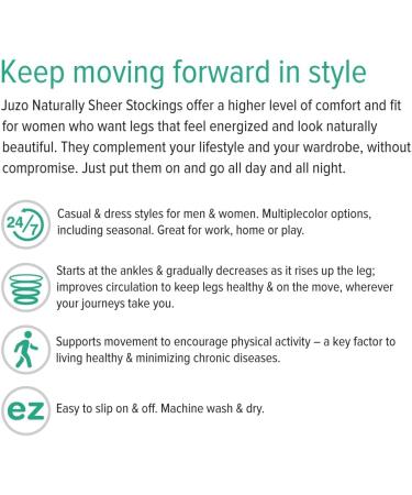 Juzo Naturally Sheer 2101AD Knee High Compression Socks 20-30mmHg - Closed Toe 2 Beige - International Shipping Available - Buy Online on GoSupps.com