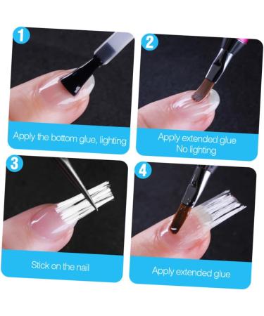 Ipetboom 2 Nail Extension Fiber Gel Kit for Nails Fiberglass Nail Extension Kit Nail Art Fiber Fake Nail Extensions Quick Extension Fiberglass Nails White Extend Manicure - Buy Online on GoSupps.com