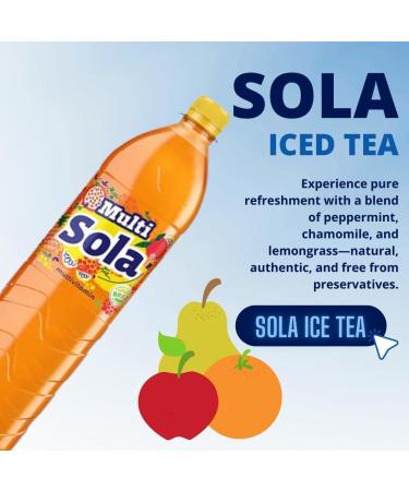  SORINA Sola Multivitamin Juice 1.5L Prime Drink Pack of 6 Fresh Multivitamin Juices to Refresh Fresh with Real Taste Squeezed Flavored and Real Ingredients Juice - Buy Online on GoSupps.com